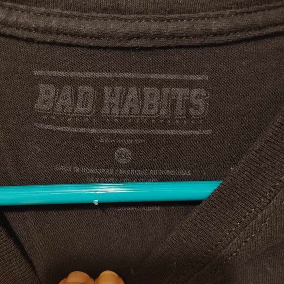 Bad Habits Anime Goth Elf Girl T Shirt Mens XL XLarge Graphic Art Short Sleeve - Picture 5 of 5